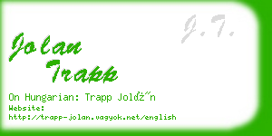 jolan trapp business card